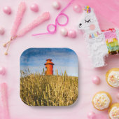 アイスランドのStykkkisholmurにある灯台 ペーパープレート (パーティー)