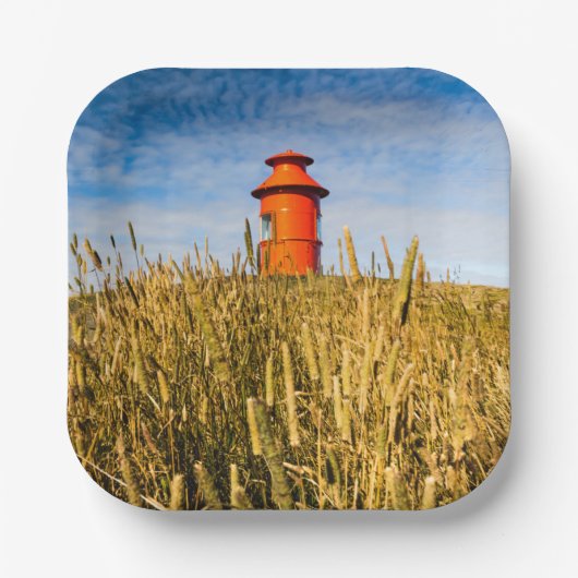 アイスランドのStykkkisholmurにある灯台 ペーパープレート (正面)