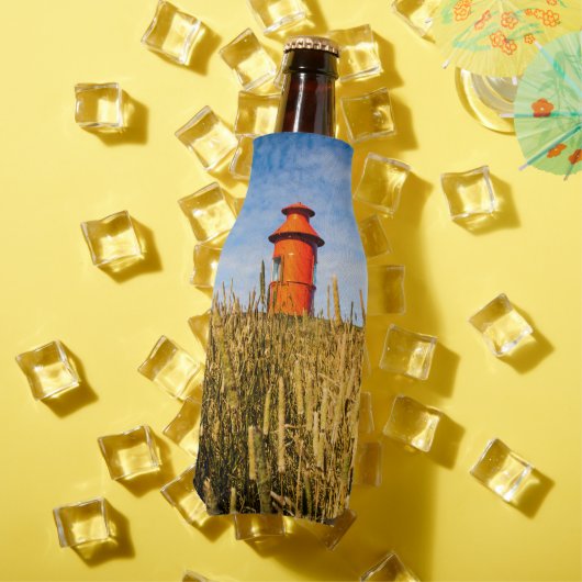 アイスランドのStykkkisholmurにある灯台 ボトルクーラー (インサイチュ 夏)