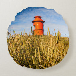アイスランドのStykkkisholmurにある灯台 ラウンドクッション