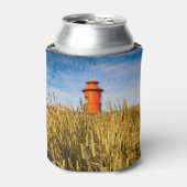 アイスランドのStykkkisholmurにある灯台 缶クーラー (缶正面)