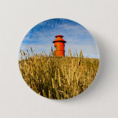 アイスランドのStykkkisholmurにある灯台 缶バッジ (正面)