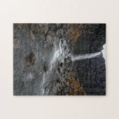 アイスランドのSvartifossの滝 ジグソーパズル (横)