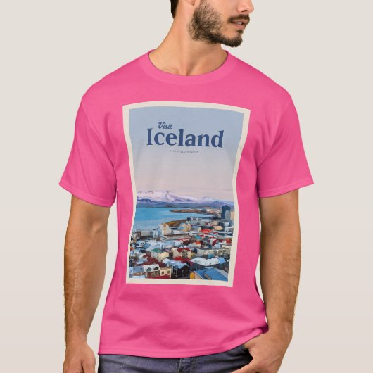 アイスランドを訪問 Tシャツ (正面)