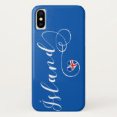 アイスランドアイスランドハート携帯電話ケース Case-Mate iPhoneケース (裏面)