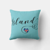 アイスランドアイスランドハート クッション (裏面)