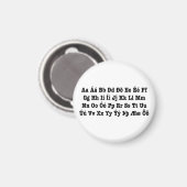 アイスランドアルファベット[イスレンスカスタフロフィオ] マグネット (正面/裏面)