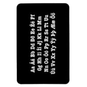 アイスランドアルファベット[イスレンスカスタフロフィオ] マグネット (縦)