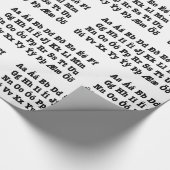 アイスランドアルファベット[イスレンスカスタフロフィオ] ラッピングペーパー (角)