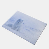 アイスランドアークティックキツネ ドアマット (アングル)