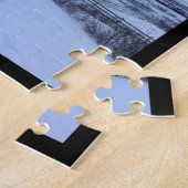 アイスランドウィンターランドスケープコラージュ ジグソーパズル (側面)