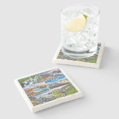 アイスランドウォーターフォールズ ストーンコースター (横)