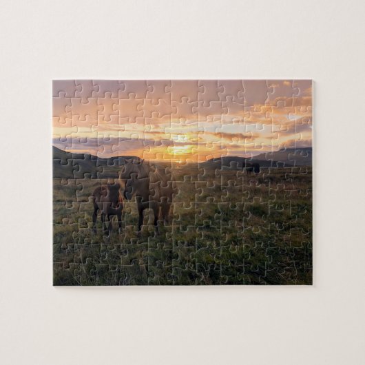 アイスランドウマパズル ジグソーパズル (横)