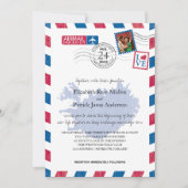 アイスランドエアメール結婚式招待状 招待状 (正面)