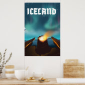 アイスランドオーロラボレアリストラベルポスター ポスター (キッチン)