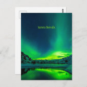 アイスランドオーロラボレリス ポストカード (正面/裏面)
