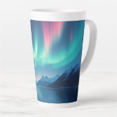 アイスランドオーロラ カフェラテマグ (右アングル)