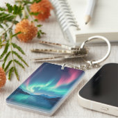 アイスランドオーロラ キーホルダー (正面右)