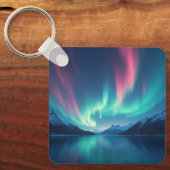 アイスランドオーロラ キーホルダー (正面)