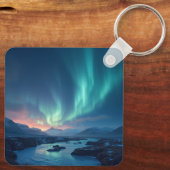 アイスランドオーロラ キーホルダー (裏面)
