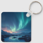 アイスランドオーロラ キーホルダー (裏面)