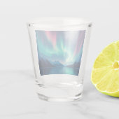 アイスランドオーロラ ショットグラス (裏面)