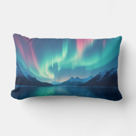 アイスランドオーロラ ランバークッション