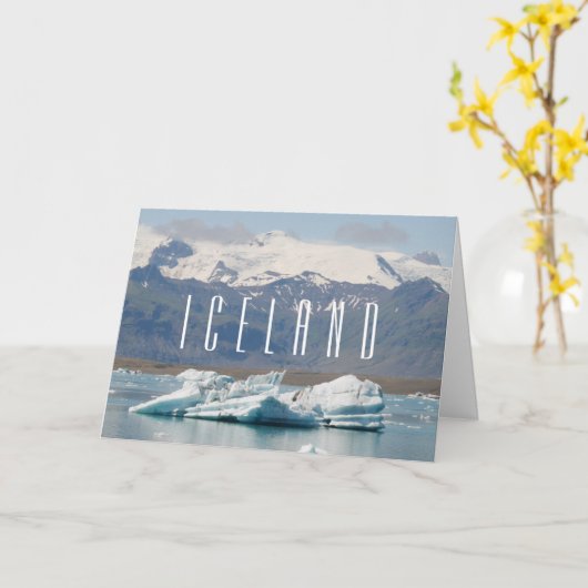 アイスランドカード カード (黄色い花)