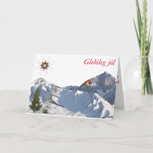 アイスランドクリスマスカードから シーズンカード (正面)