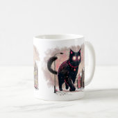 アイスランドクリスマスユール(キリスト降誕祭)猫 コーヒーマグカップ (正面右)