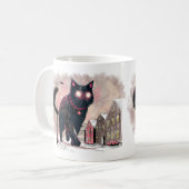 アイスランドクリスマスユール(キリスト降誕祭)猫 コーヒーマグカップ (正面左)