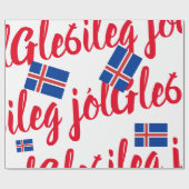 アイスランドクリスマスラッピング紙 ラッピングペーパー (フラット)