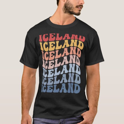 アイスランドグルーヴィレトロアイスランダー Tシャツ (正面)