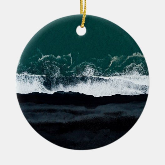 アイスランドグレイシャーソレイマジョクルオーナメント セラミックオーナメント (正面)