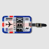 アイスランドケフラヴィックKEFエアポートラゲッジタグ ラゲッジタグ (正面横)