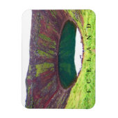 アイスランドケリドクレータービュー冷蔵庫用マグネット マグネット (縦)