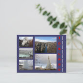 アイスランドコラージュ1 ポストカード (スタンド正面)