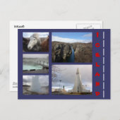 アイスランドコラージュ1 ポストカード (正面/裏面)