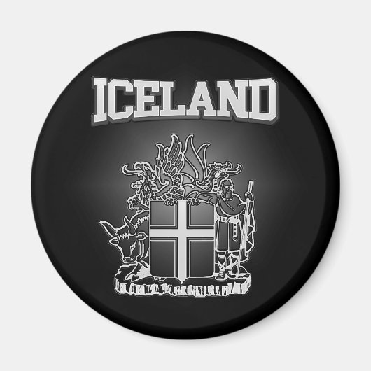 アイスランドコートオブアームズ マグネット (正面)