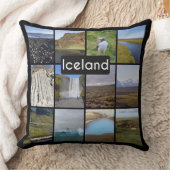 アイスランドサマーランドスケープコラージュ クッション (ブランケット)