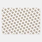 アイスランドシェプ絵を描ドッグのタンオリジナルドッグアート ラッピングペーパーシート (正面2)