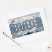 アイスランドステッカー 長方形シール (封筒)