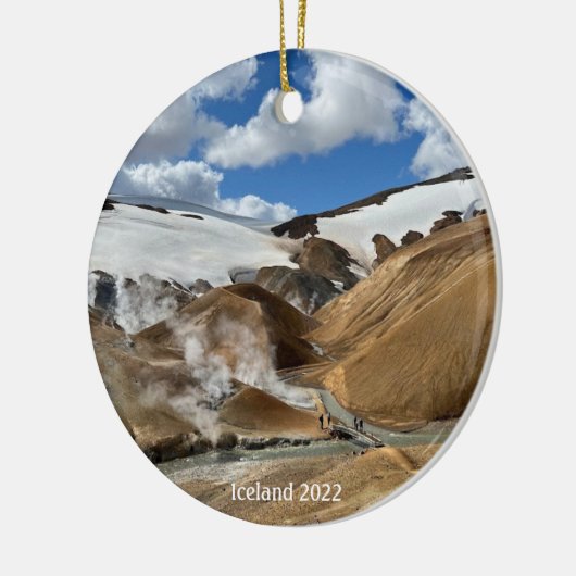 アイスランドハイランズオーナメント セラミックオーナメント (左)