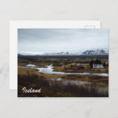 アイスランドハガキ – シンベリル国立公園 ポストカード (正面/裏面)