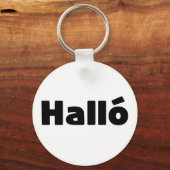 アイスランドハロ{ Hello )イスレンスカ語 キーホルダー (正面)
