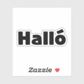 アイスランドハロ{ Hello )イスレンスカ語 シール (シート)