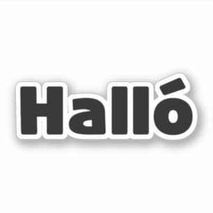 アイスランドハロ{ Hello )イスレンスカ語 シール
