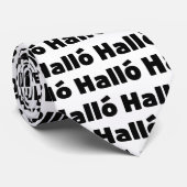 アイスランドハロ{ Hello )イスレンスカ語 ネクタイ (ロール)