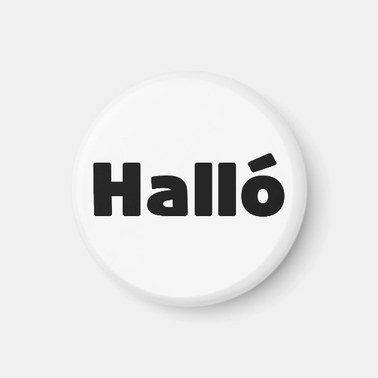 アイスランドハロ{ Hello )イスレンスカ語 マグネット (正面)