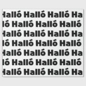 アイスランドハロ{ Hello )イスレンスカ語 ラッピングペーパー (フラット)